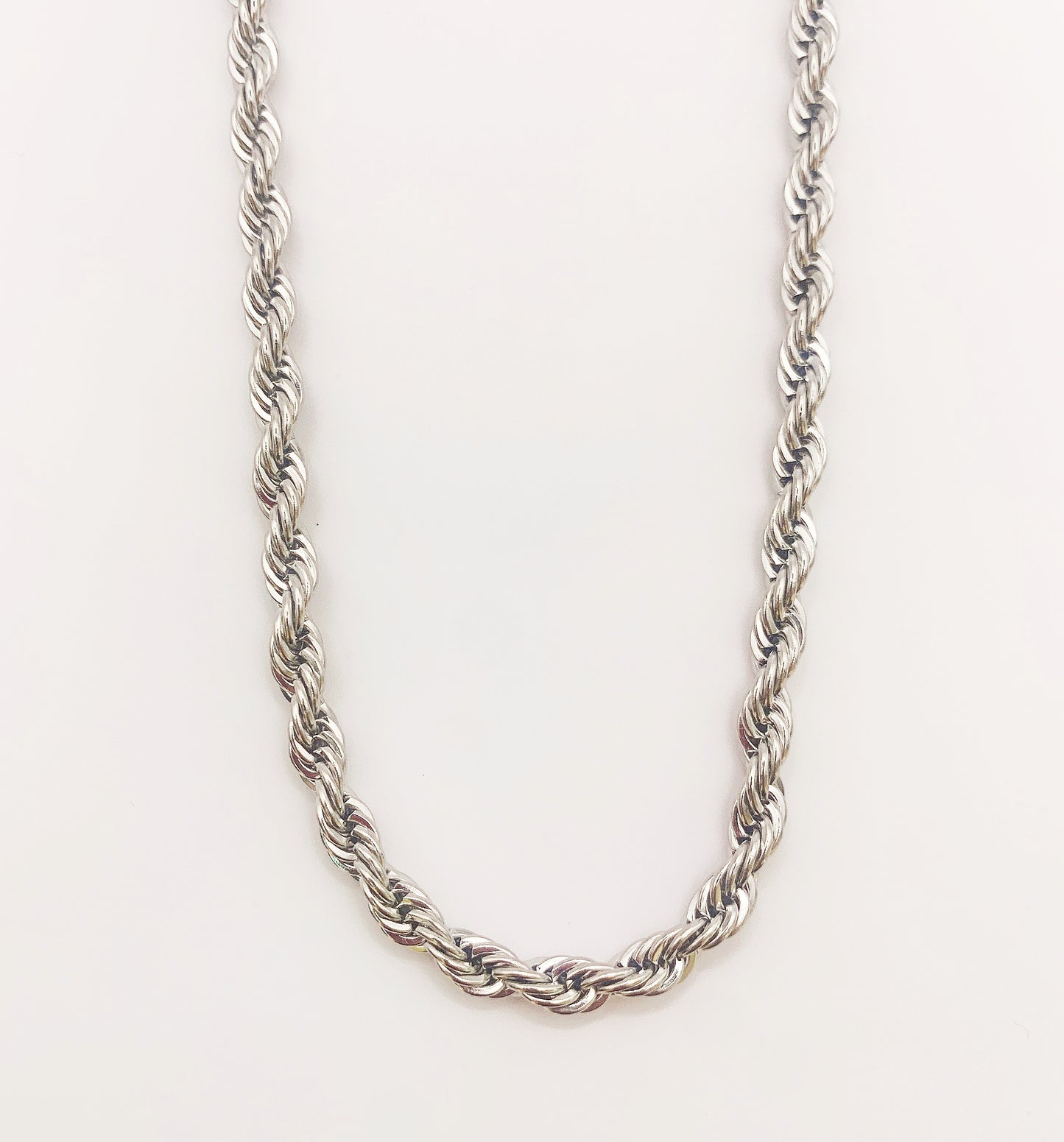 5mm Classic Silver Rope Chain