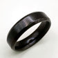 6mm Black Band Ring in Stainless Steel