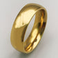 6mm Gold Band Ring in Stainless Steel