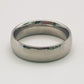 6mm Silver Band Ring in Stainless Steel