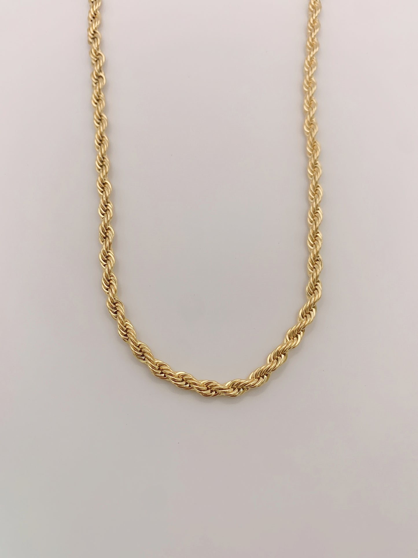 4mm Classic Gold Rope Chain