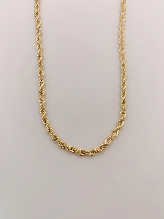 4mm Classic Gold Rope Chain