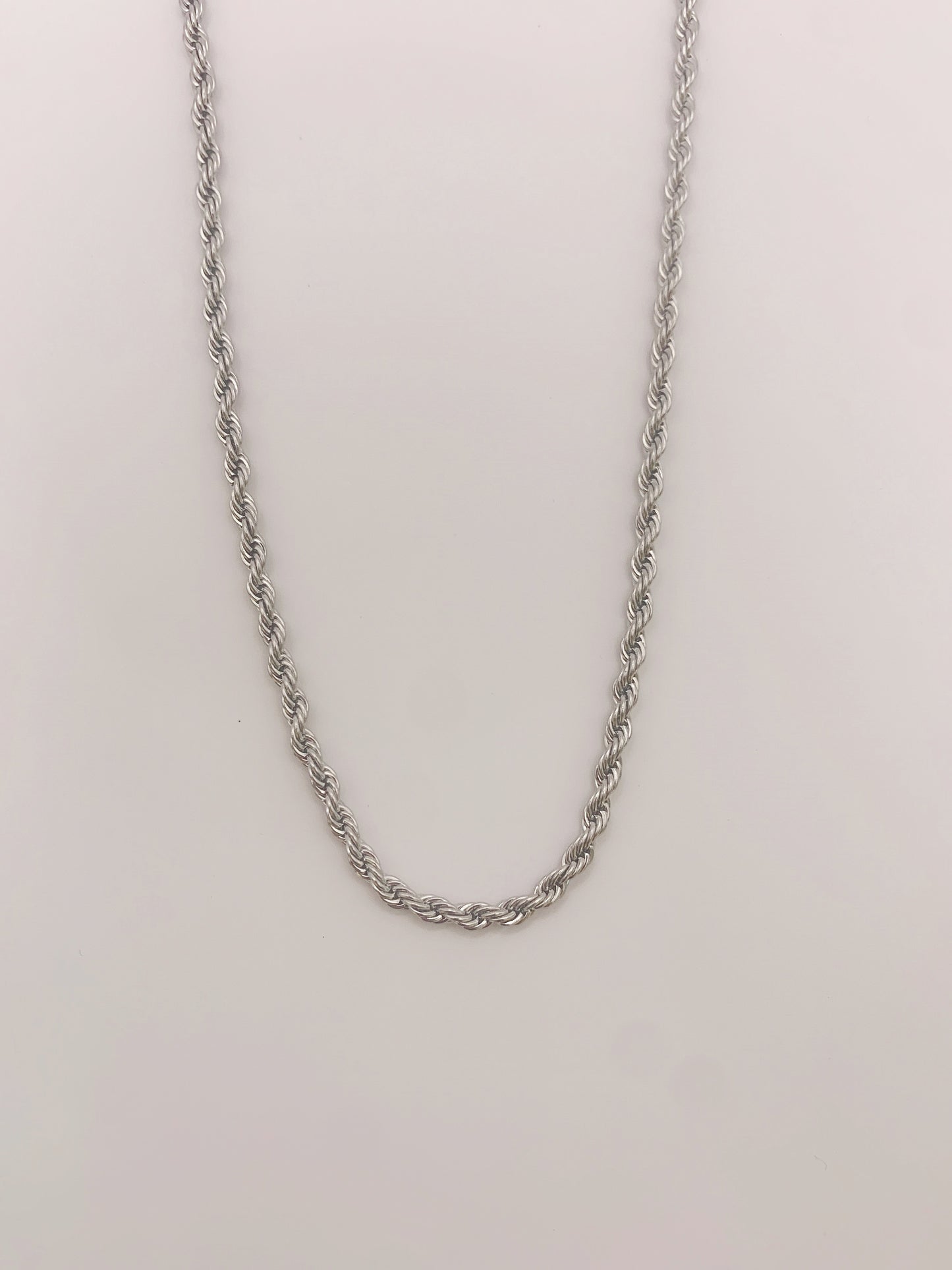 3mm Classic Silver Rope Chain