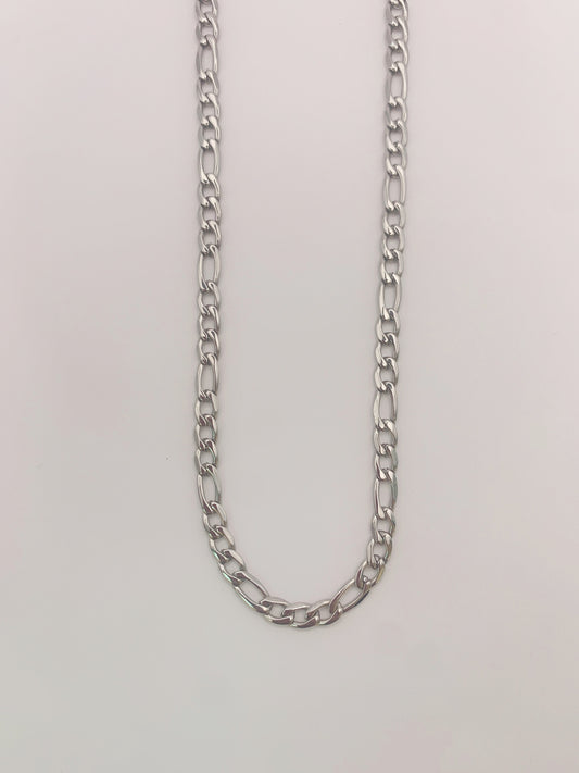 4mm Classic Silver Figaro Chain