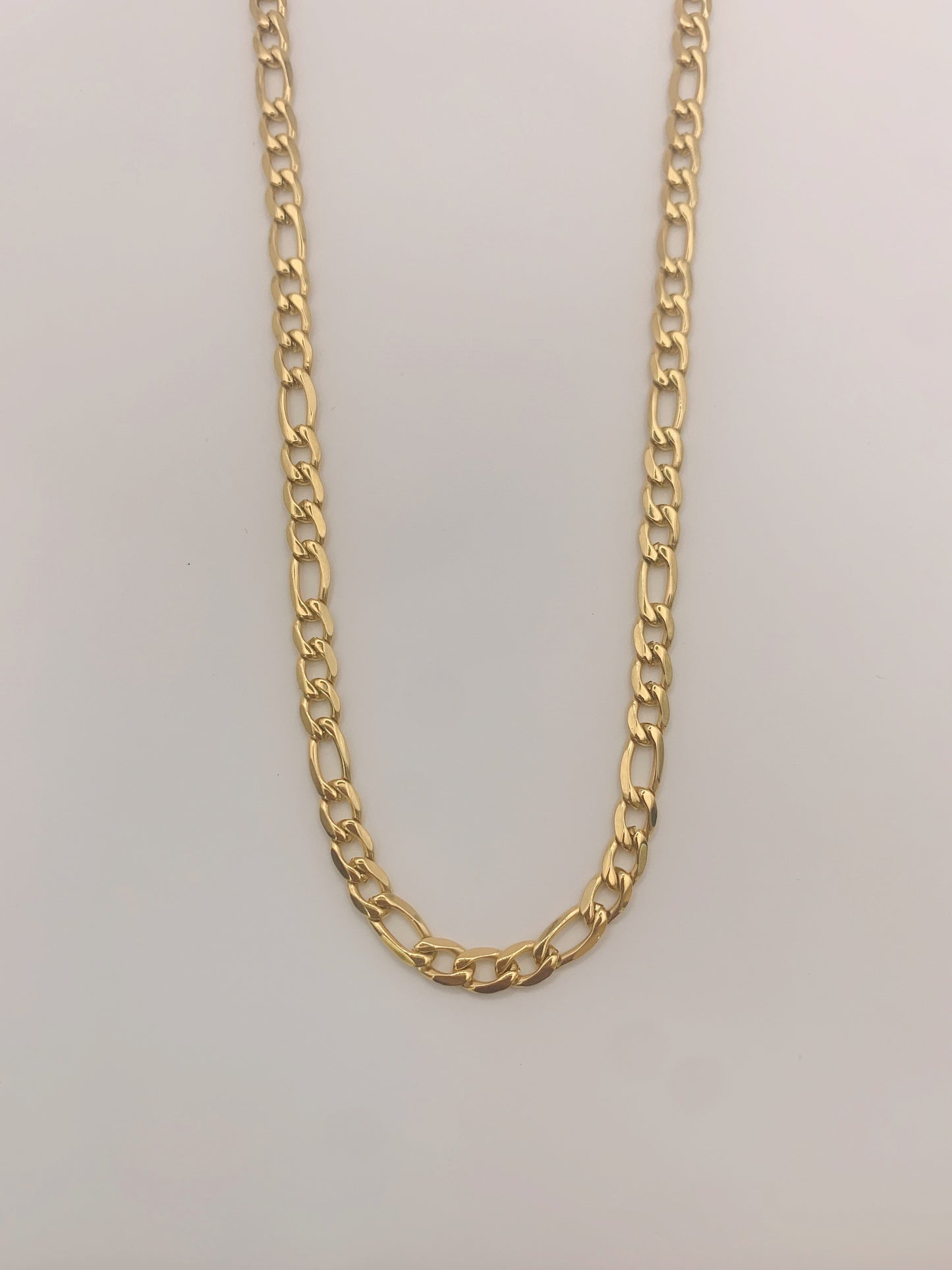 4mm Classic Gold Figaro Chain