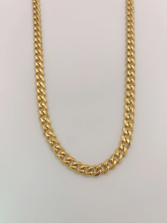 5mm Classic Gold Cuban Chain