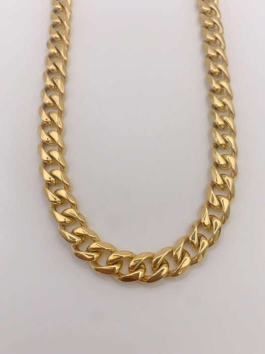 9mm Classic Gold Cuban Chain