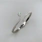 Silver Crystal Snake Bangle Bracelet-19cm