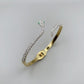 Gold Crystal Snake Bangle Bracelet-19cm