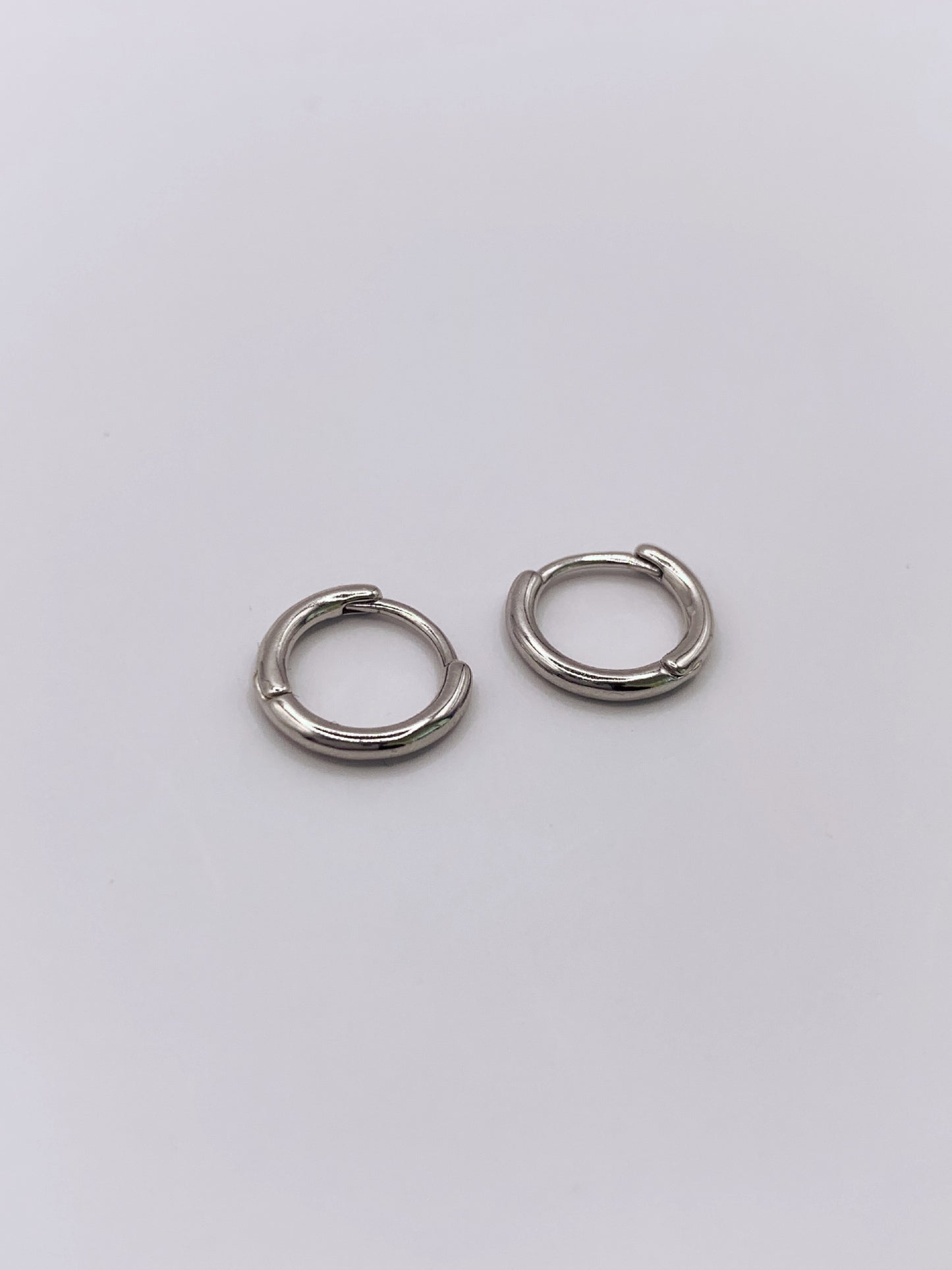 Delicate Hoop Earrings in Sterling Silver- 11mm