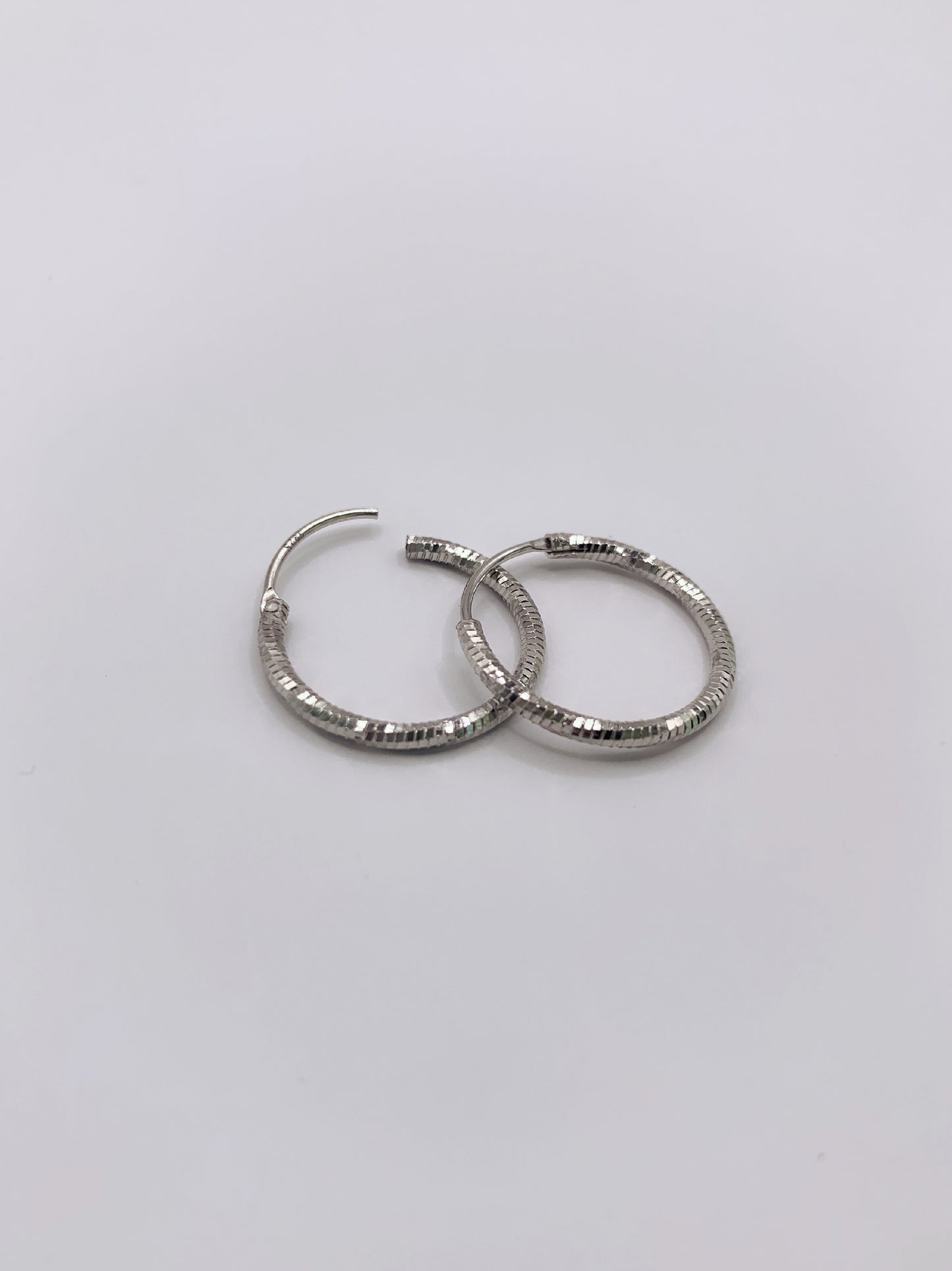 Delicate Hoop Earrings in Sterling Silver- 20mm