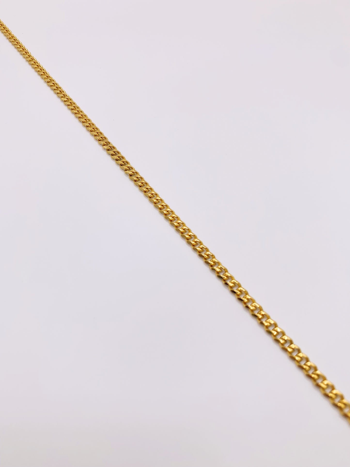 3mm Plain Cuban Anklet- 10 Inches