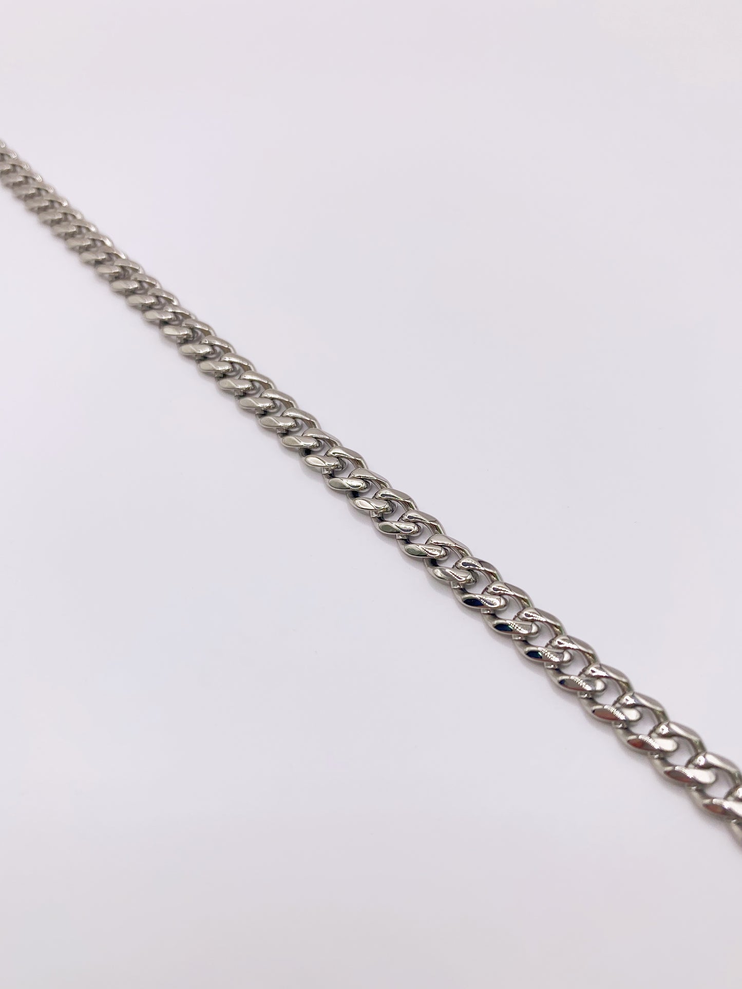 5mm Plain Cuban Anklet- 10 Inches